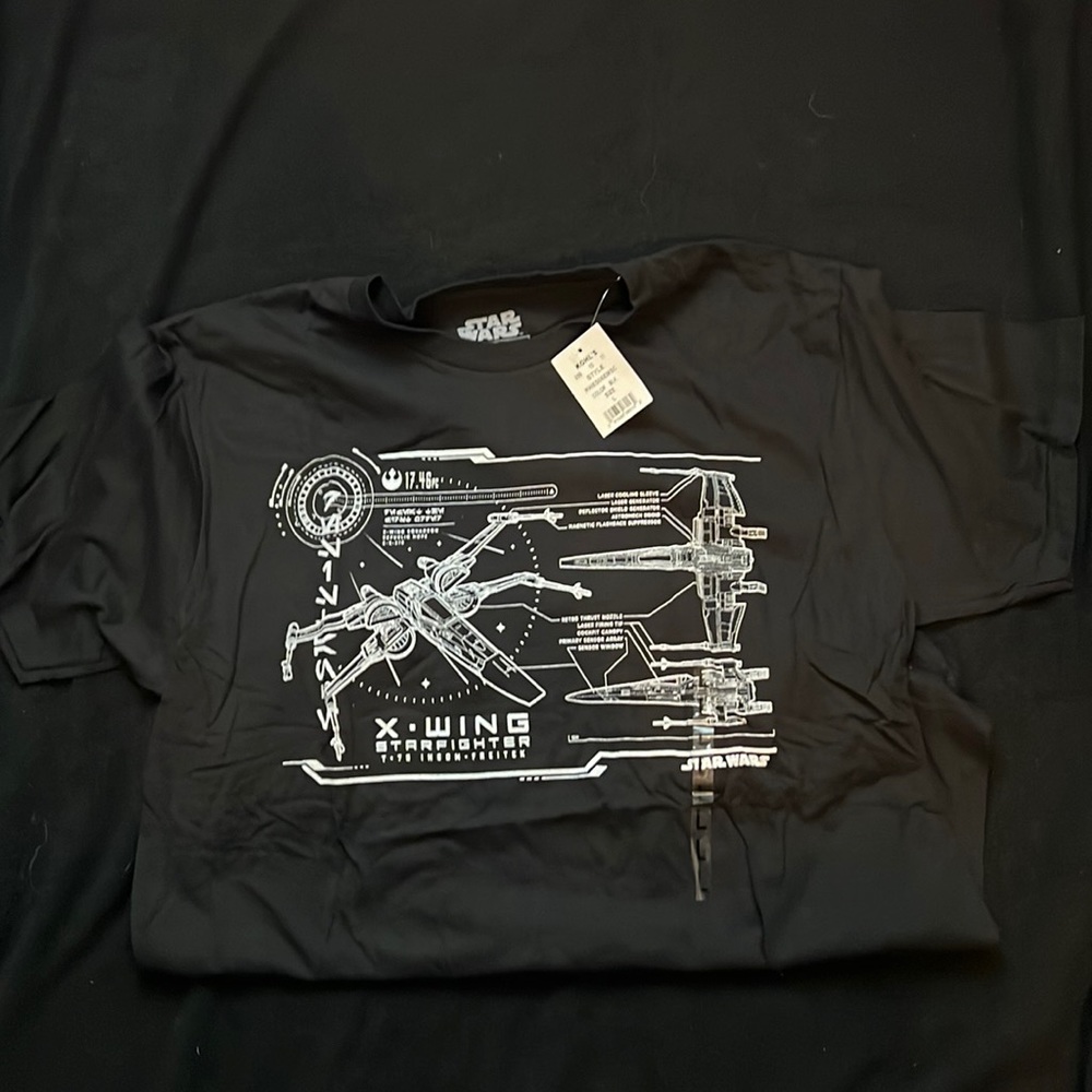 Star Wars X-Wing star fighter shirt. Never worn with tags.